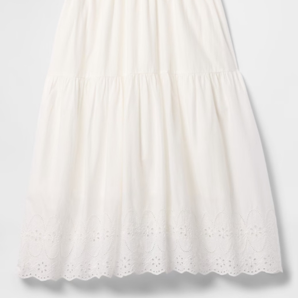 GAP White A-Line Skirt